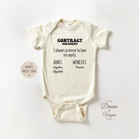 Baby Bodysuit BELLA CANVAS I Always Promise To Love My Aunts Onesie, Funny Announcement Bodysuit, Pregnancy Reveal Onesie, I Love My Aunts Onesie, Baby Shower Gift