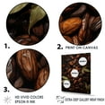 thumbnail image 3 of Designart "Ornate Cacao Seeds II" cacao Wall Art Living Room, 3 of 7