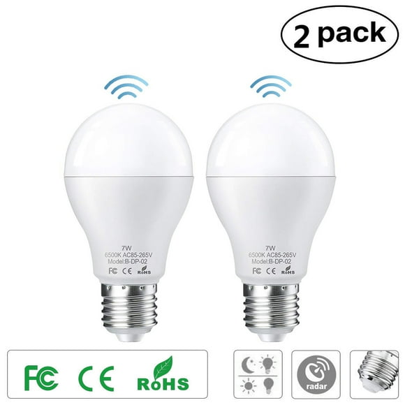 Amdohai 2PCS/lot E27 LED Light Bulb with Motion Sensor Smart Light