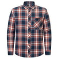 thumbnail image 4 of Youclos Men's Long Sleeve Plaid Flannel Shirts with Pocket Casual Button Down Shirt Regular Fit, 4 of 7