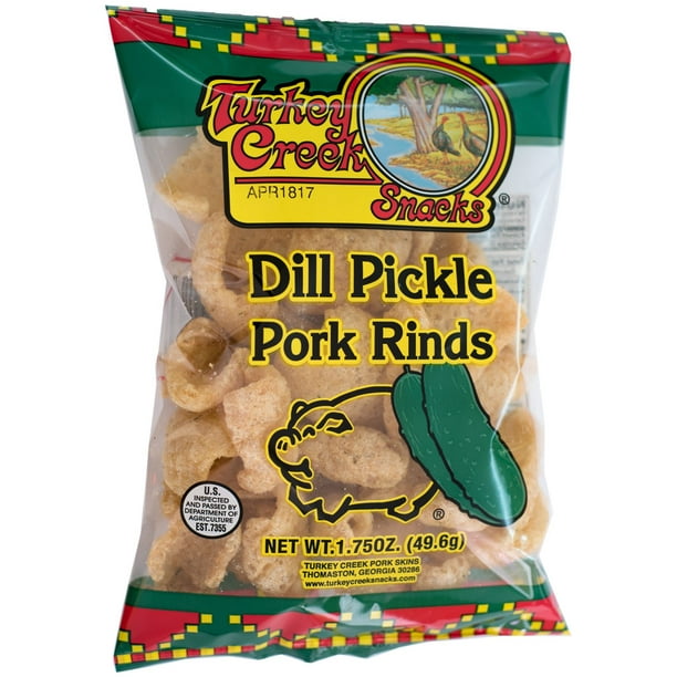 Turkey Creek America's Best Pork Skins offers Dill Pork Rinds