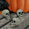 thumbnail image 4 of Way to Celebrate Halloween Decoration 3Pk 4in Bone Color Plastic Skulls, 4 of 8