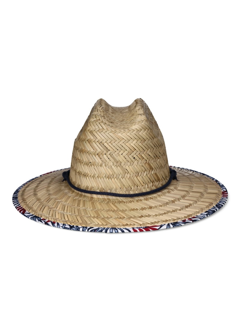 Lifeguard Hats Construction Straw Hat Swiss Tech Men's Straw