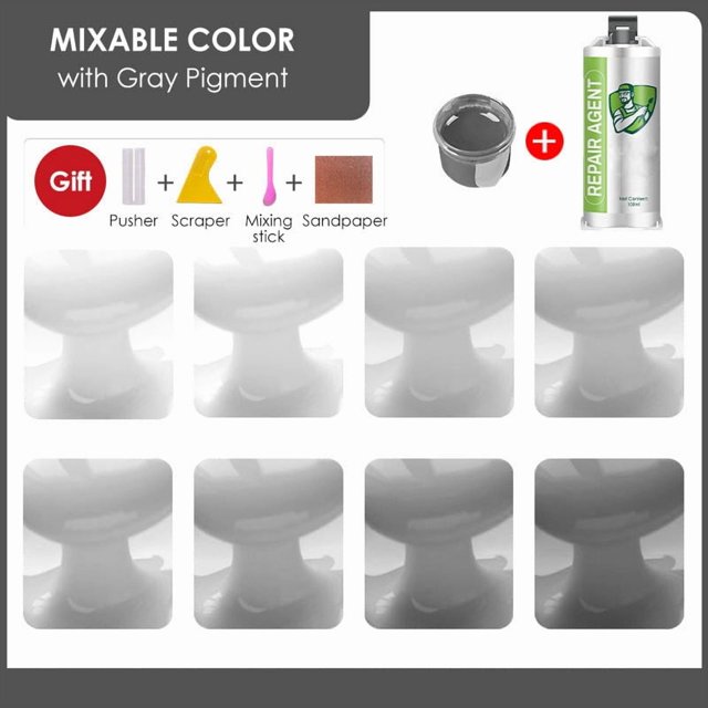 QIPOPIQ Tile Repair Agent Ceramic Floor Tile Washbasin Repair
