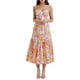 thumbnail image 1 of Vestido Midi Con Corsé Vestido casual con estampado floral Ropa estética sin espalda estilo boho (Amarillo S) Ygjytge para Mujer Amarillo T S, 1 of 7