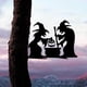 thumbnail image 3 of Outdoor Halloween Witch Decorations Black Witches with Cauldron Pattern Outdoor Decor for Outside Yard Decor, 3 of 3