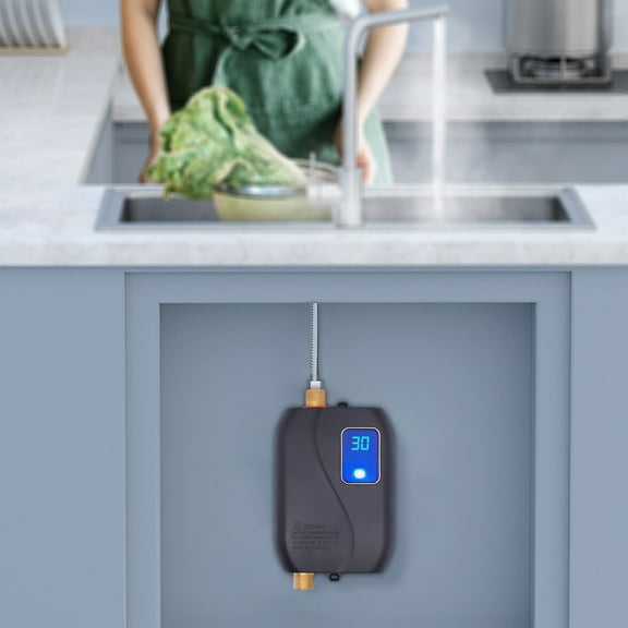 Miumaeov 110V Mini Instant Electric Tankless Hot Water Heater  Kitchen USA Electric Water Heater Small Instant