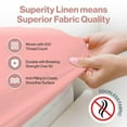 thumbnail image 6 of Superity Linen Fitted Sheet - 100% Cotton RV Size Mattress Cover - Soft, Smooth, and Comfortable - 200 Thread Count - Bed Sheet Stretches to 14 inches for Snug Fit., 6 of 10