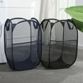 thumbnail image 4 of Folding Laundry Basket Pop Up Open Mesh Laundry Dirty Sorting Basket Kids Toys Sundrie Home Storage Box Organizer C, 4 of 6