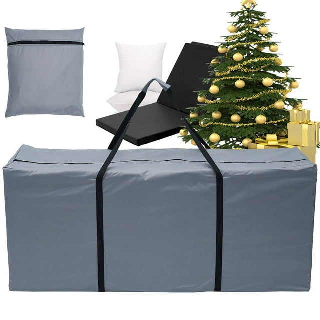 Sac de Rangement Extérieur de Coffre de Meubles de Jardin Sac de Rangement Imperméable 210D Résistant à la Déchirure Tissu Oxford Sac de Rangement Arbre de Noël