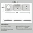 thumbnail image 6 of 3 in 1 Foldable Wireless Charger Station Travel Charger Charging Dock Stand For iPhone 14 13 12 11 X Pro Max iWatch 9 8 7 6 5 4 3 2 AirPods 3/2/Pro, 6 of 12