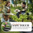 thumbnail image 6 of KING BIRD Raised Garden Bed with Arched Trellis Galvanized Planter Garden Box Outdoor for Gardening, Climbing Vegetables, Flowers 7.87x3.94x0.98 Ft 2PCS, Dark Grey, 6 of 8