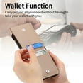 thumbnail image 2 of for Motorola Razr 40 Wallet Case with Card Holder Kickstand & Ring, Premium PU Leather Shockproof Protective Pocket with Magnetic Clasp Flip Case for Motorola Razr 40, Khaki, 2 of 7