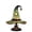 Green, variant on Secfreeship Handmade Stained Glass Witch Hat Lamp, Gothic Glowing LED Table Night Light, Mystical Resin Decor Lamp For Halloween Indoor Bedroom Party Aesthetic Decoration