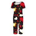 thumbnail image 5 of TIMIFIS Ensembles de Pyjama pour Femmes 2 Pcs - Pyjamas de la Saint-Valentin pour Femmes - Ensembles de Pyjamas pour Dames Manches Courtes Col Rond Haut et Pantalons Capris Ensembles de Détente, 5 of 5