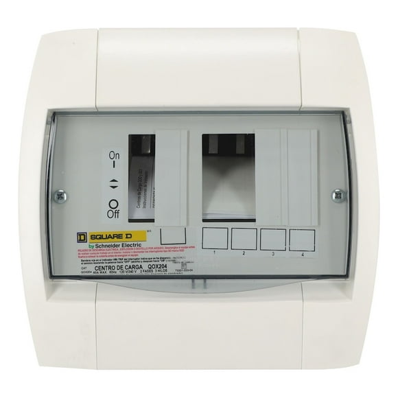 Centro de Carga Schneider QOX 2+4 SP 1F 3H Marfil