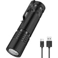 thumbnail image 1 of Ultra Powerful Flashlight, Mini Led Flashlight TYPE-C Rechargeable 800 Lumens, 5 Modes Torch, IPX4 Waterproof Tactical Light, 1 of 5