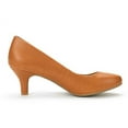 thumbnail image 5 of DREAM PAIRS Women's Bridal Wedding Party Low Heel Pump Shoes LUVLY TAN/PU Size 6.5, 5 of 6