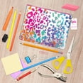 thumbnail image 4 of Justice Rainbow Cheetah Pencil Pouch, with Multi-Color Glitter Confetti Accents, 4 of 8