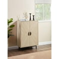 thumbnail image 3 of Modern Farmhouse Sideboard Buffet Cabinet with Storage with Doors, Barn Doors Buffet Cabinet with Storage, Wood Coffee Bar Cabinet with Adjustable Shelf for Kitchen Living Room, 3 of 6
