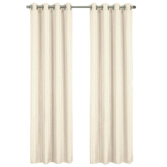 RT Designer Collection Gibson Luxurious Decorative Grommet Curtain Panel 54" x 90" Beige