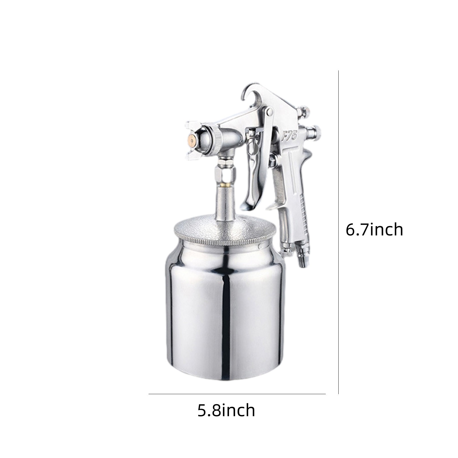 Snmubt Paint Sprayer, HVLP Gravity Feed Air Spray Gun, Air Spray Gun Kit with 1.4/1.7/2.0/2.5mm Adjustable Nozzle and 400ml Aluminum Cup, Suitable for Car Primer, Furniture, Wall Surface Painting