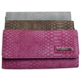 thumbnail image 2 of Kenneth Cole Reaction Trifold Plain Snake Clutch"Tri-Ed & True"Womens Wallet, 2 of 13