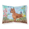 thumbnail image 1 of Carolines Treasures CK1218PILLOWCASE Miniature Pinscher Spring Fabric Standard Pillowcase, 1 of 2