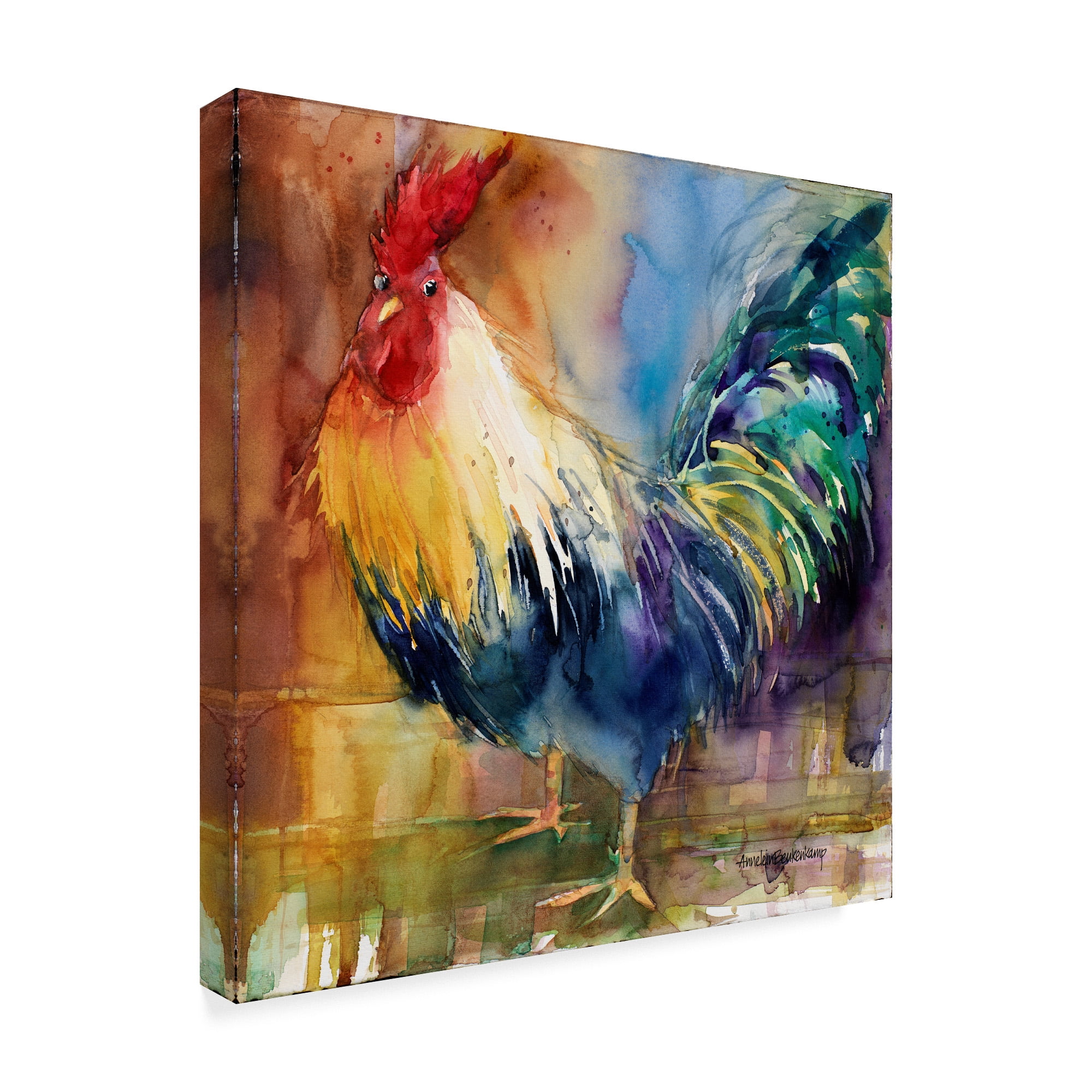 Trademark Fine Art 'Renegade Rooster' Canvas Art by Annelein Beukenkamp