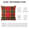thumbnail image 6 of Shangniulu Christmas Pillow Covers Set of 2 Red Green Plaids Check Throw Pillows Winter Holiday Decorations Farmhouse Rustic Cushion Covers for Bed Chair Sofa Couch, 6 of 6