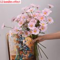 thumbnail image 3 of 1 ramo de 5 margaritas artificiales, ramo de flores de margaritas artificiales de seda, decoración para bodas, fiestas de cumpleaños y Navidad, 3 of 5