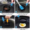 thumbnail image 3 of Egg Rings For Frying Eggs And English Muffin,4 Pack Of 3"griddle Egg Ring W, 3 of 4