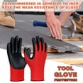thumbnail image 5 of Horivan Heavy Duty Work Gloves with Non Slip Grip Reinforced Protective Padded Palm for Construction Mechanics Yard Work Gardening and DIY Projects Durable Safety Gloves for Men, 5 of 5