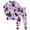 Light Purple, variant on Enyan Halloween Pajamas Girls Toddler Pumpkin/Ghost Pjs Set Kid Long Sleeve 2 Piece Loungewear Sleepwear Pajamas Girl Pajamas(3-4 Years)