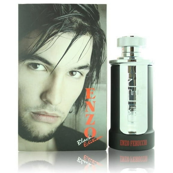 Enzo Black Edition 3.4 Eau De Toilette by Enzo Feruccio Box for Men