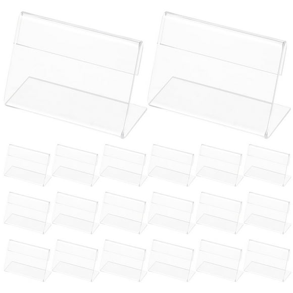Shisuyan Place Card Holder Acrylic 25Pcs 2.95X2.16X1.18in