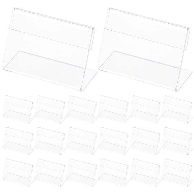Shisuyan Place Card Holder Acrylic 25Pcs 2.95X2.16X1.18in