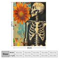 thumbnail image 4 of Orinice Skeleton Flower Star Warm Lightweight Blanket Soft Fleece Blankets All Seasons Decor Gifts 60x80in, 4 of 6