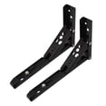 thumbnail image 2 of Triángulo Soporte de ángulo plegable Soporte de estante de banco colgante de pared resistente para escritorio Banco de trabajo Muebles 8 pulgadas de negro Gloria Soporte de ángulo plegable, 2 of 9