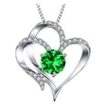 thumbnail image 1 of Xihbxyly Collar con Piedra de Nacimiento, Colgante de Corazón, Cadena Ajustable, Elegante Opción de Regalo, Ideal para Cumpleaños, Aniversarios o Uso Diario, para Mujeres y Niñas, con Dije Personaliz, 1 of 2