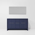 thumbnail image 5 of Lafarre 60 in W Navy Blue Double Bath Vanity, Cultured Marble Top and 55 in Mirror, 5 of 9