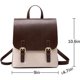 thumbnail image 2 of LHSHID Mini Leather Backpack for Women, Ladies Small Backpack Purse, Sleek Handbag Travel Daypack, Beige, 2 of 8