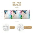 thumbnail image 3 of Disketp Butterfly In Blossoms Zen Print Body Pillow Cover - Super Soft 20x54 Body Pillow Case,Long Side Hidden Zipper, 3 of 8