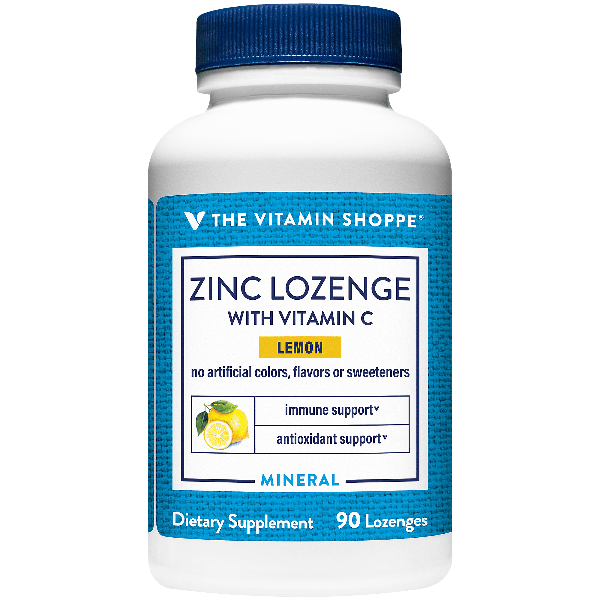 Zinc Lozenge with Vitamin C  Immune Support  Lemon (90 Lozenges)