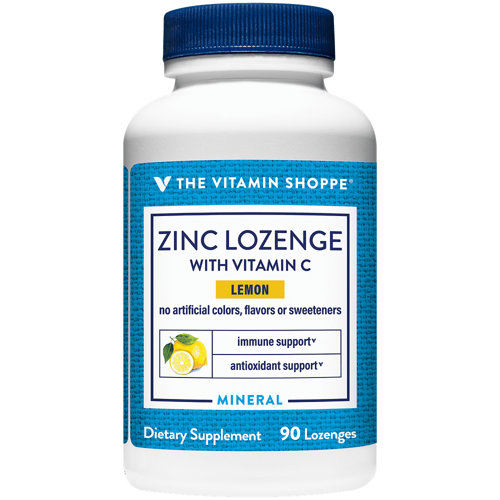 Zinc Lozenge with Vitamin C Immune Support Lemon (90 Lozenges