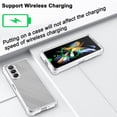 thumbnail image 5 of Compatible for Samsung Galaxy Z Fold 5 Case, Galaxy Z Fold 5 Clear Phone Case Cover with Four Corners Airbag Fall Prevention, Slim Thin Shockproof Protective Cases for Samsung Z Fold 5 (Silver), 5 of 12