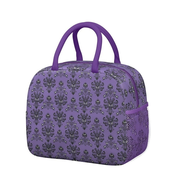 Reusable Goth Lnsulated Lunch Bag for Women & Men-Leakproof Water-Resistant Cooler Tote,Large Capacity(10.6x8.7x6.3in)for Work,Office,Travel,Picnic,Beach.