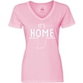 thumbnail image 3 of Inktastic It's Home- State of Indiana Outline Women's V-Neck T-Shirt, 3 of 5