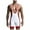 White, variant on Mens Rompers for Adults Men's Sleeveless Athletic Supporters Wrestling Singlets Sports Bodysuit Jumpsuits Adult Onesies for Men Black L