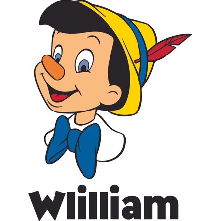 Pinocchio Nose Puppet Cartoon Customized Wall Decal Custom Vinyl